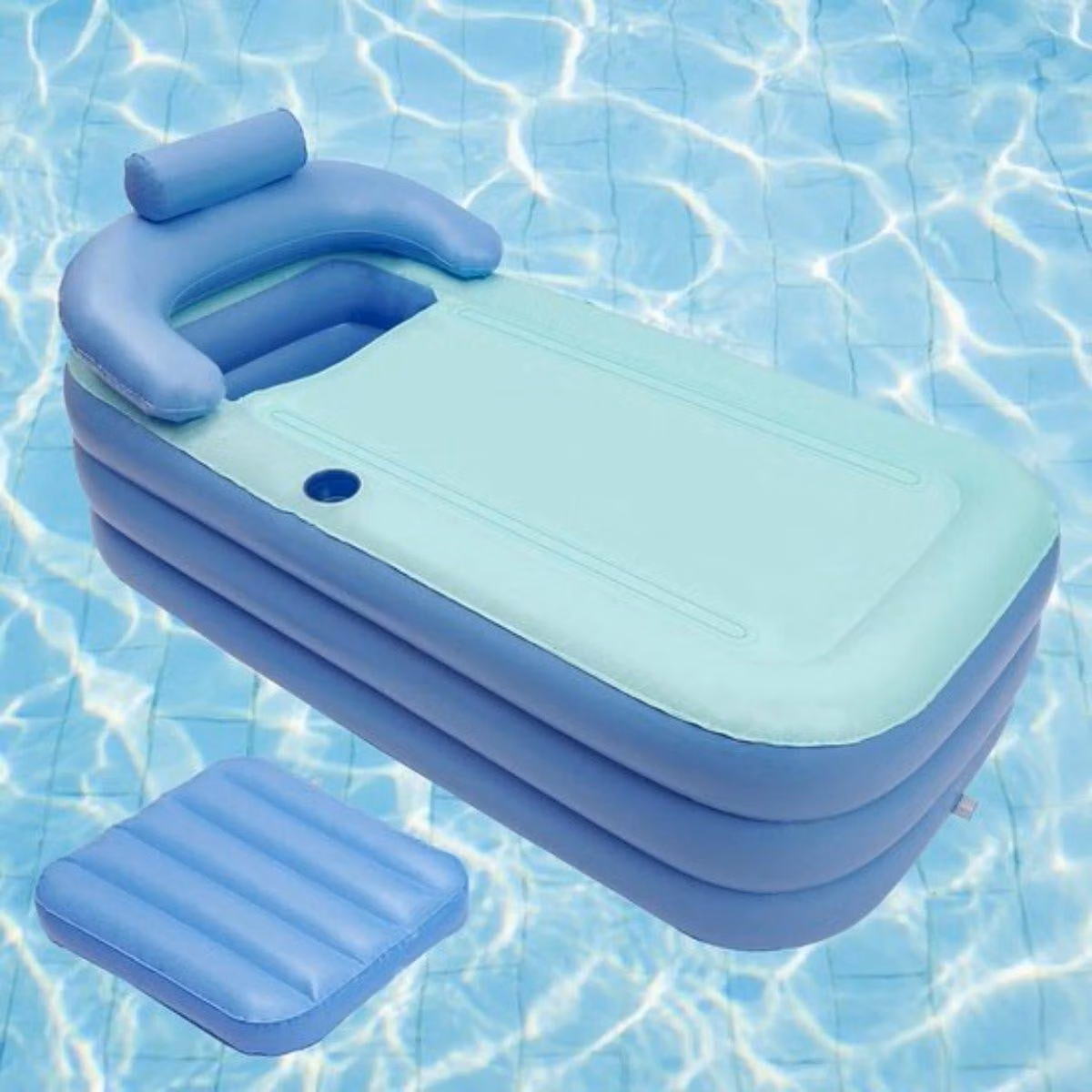 Vasca da bagno portatile - Vasca da bagno - Vasca per adulti - Vasca da bagno pieghevole