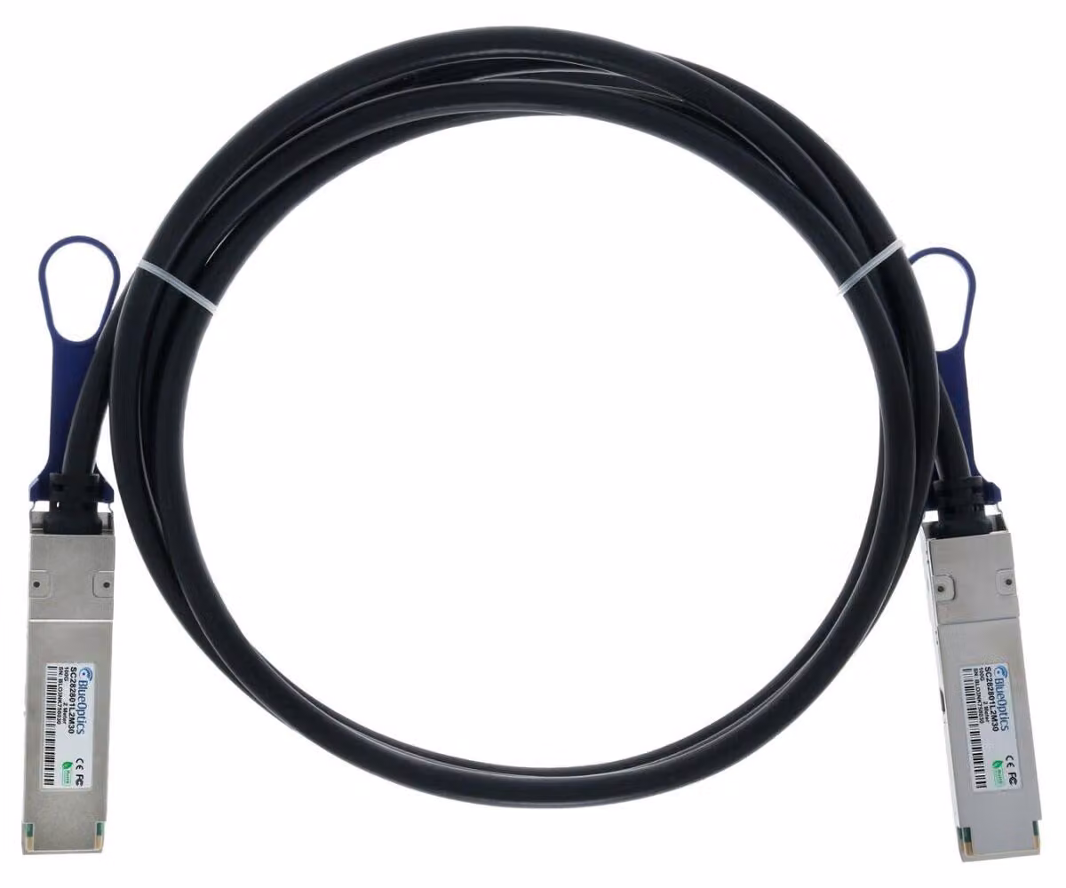 BlueOptics QSFP28-DAC-2M-CN-BL Cavo InfiniBand arancione (QSFP28-DAC-2M-CN-BL)