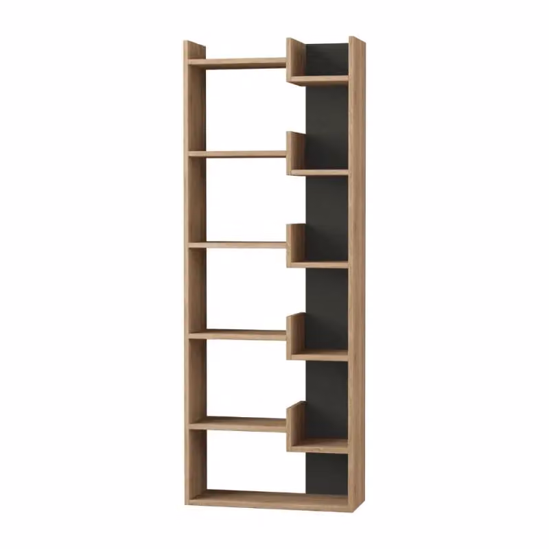 Libreria Oppa Effezeta Italia in rovere e antracite L: 162,5 cm, H: 69,0 cm, P: 22,0 cm – 2
