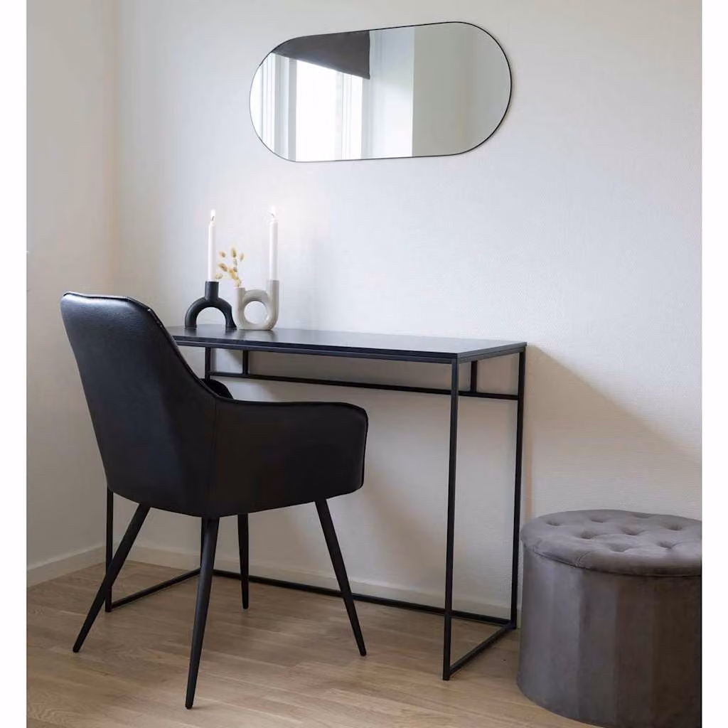 House Nordic Specchio Ovale Daisy Nero