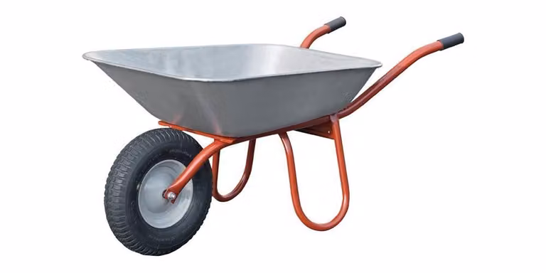 Carriola Carry 85l ruota pneumatica cerchio in acciaio con pattini in plastica CAPITO