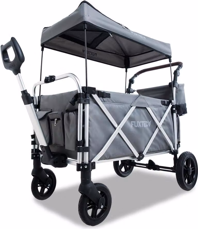 Carrello pieghevole CTL950 FUXTEC SUPER Plus GRIGIO ancora più comfort per i bambini Grau