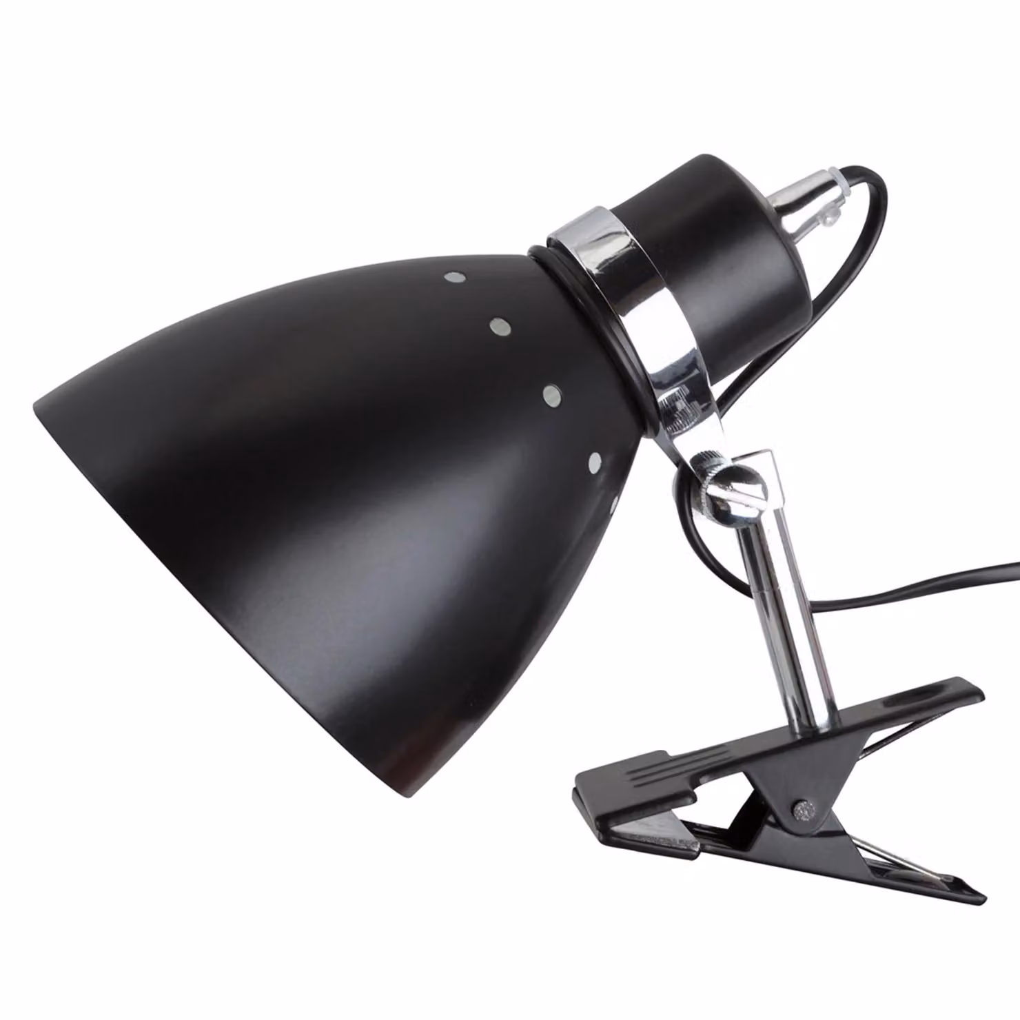 Steinhauer Lampada con morsetto Spring, Nero, Soggiorno / Sala da pranzo, Metallo, Moderno, Lampada con morsetto