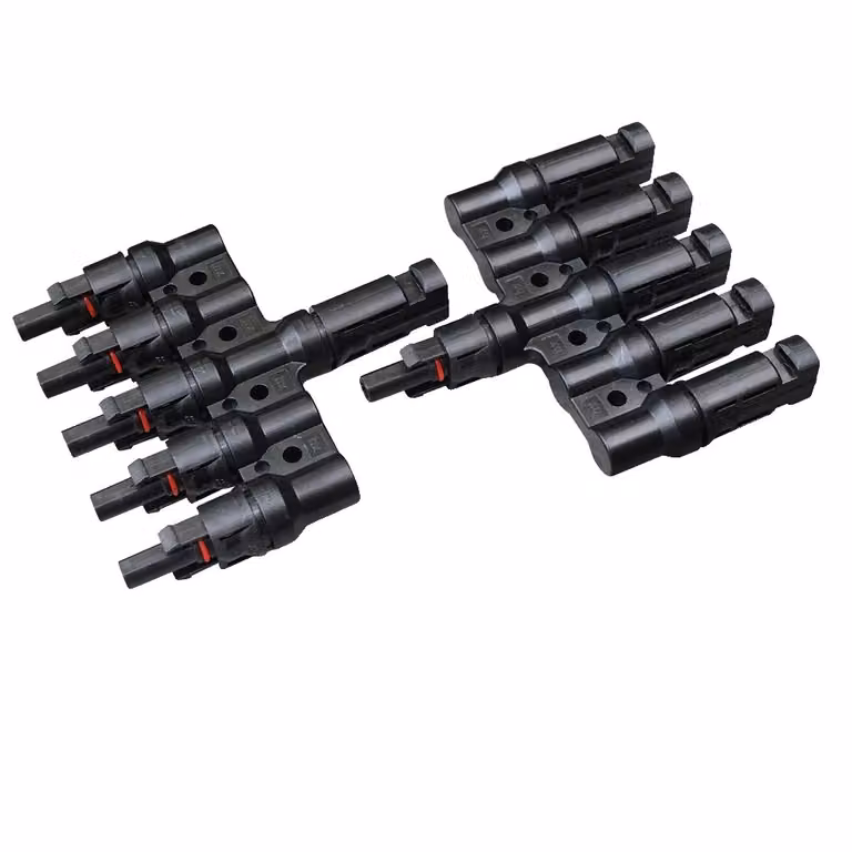 Connettore per pannello solare, adattatore 2-in-1, connessione parallela, 1 coppia di adattatori 5-in-1