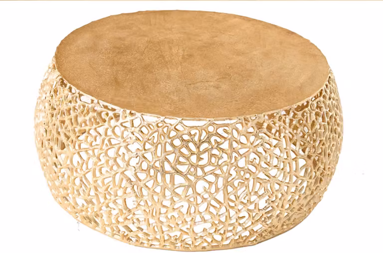 Tavolino da salotto 75 cm, design dorato, moderno, per soggiorno. ACQUISTA ORA