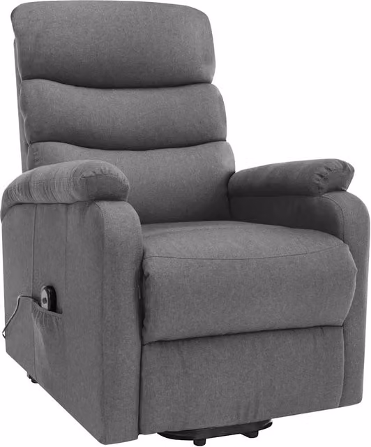 Divano Sedia-Poltrona Alzapersona Massaggiante Grigio Chiaro Tessuto 294286