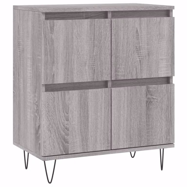 Credenza Grigio Sonoma 60x35x70 cm in Legno Multistrato