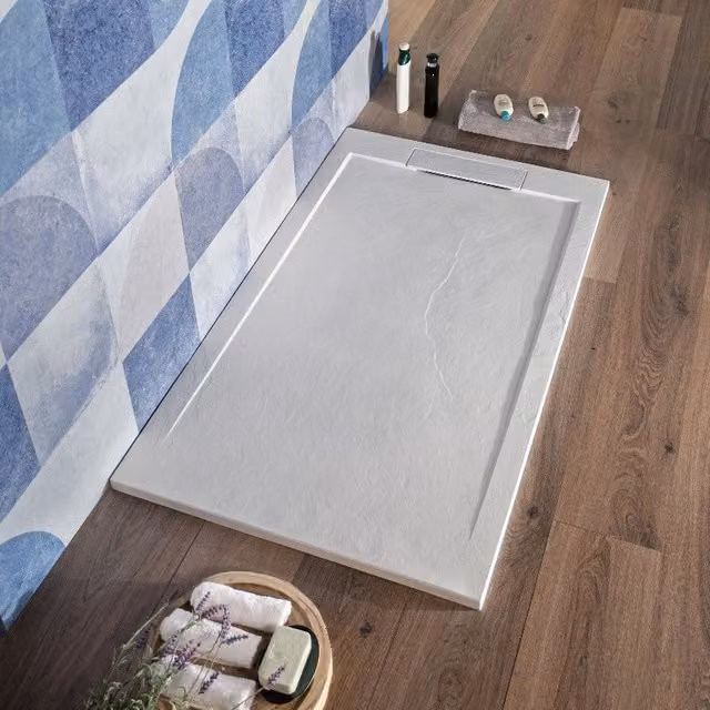 Piatto Doccia Resina 70x170 Cm Bianco Effetto Pietra Rettangolar