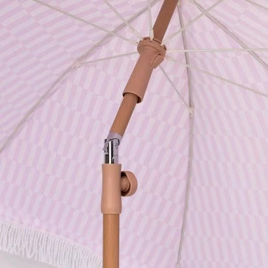 Ombrellone da spiaggia outdoor UPF 50+ 210 x 180 cm Rosa