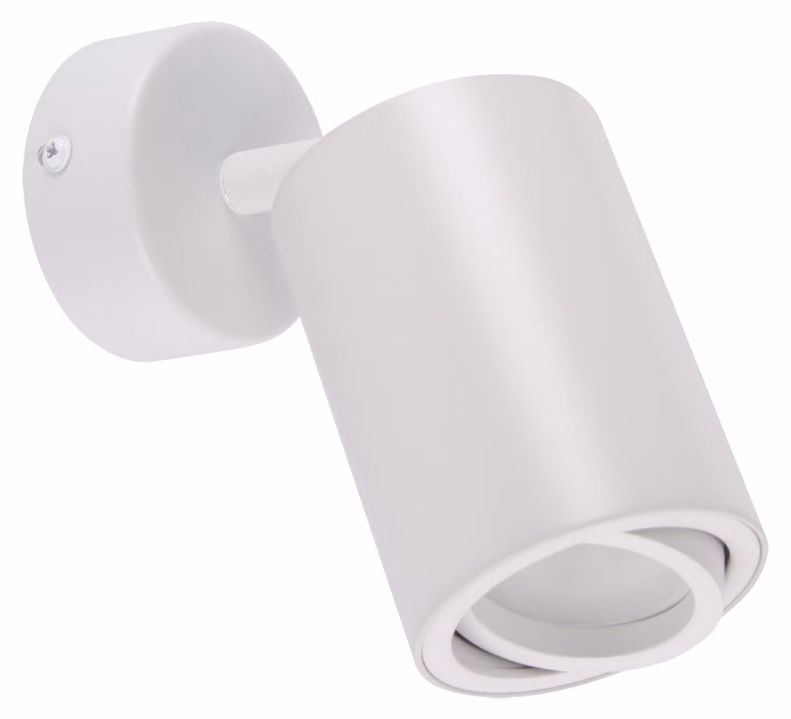 Plafoniera BEMOL GU10 1 luce, bianco, alluminio, plastica