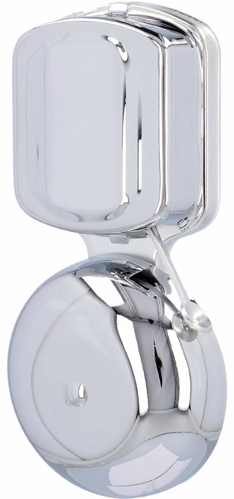 Campanello da parete, 8V, 80 dB, cromato, alimentazione a filo