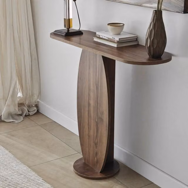 Consolle Ramacca DMORA colore Marrone Noce L/P/H: 100 x 30 x 81 cm