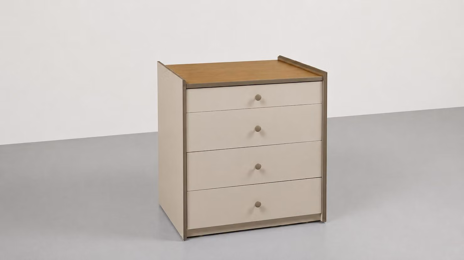 Armadio beige, moderno, cassettiera, mobile per la camera da letto