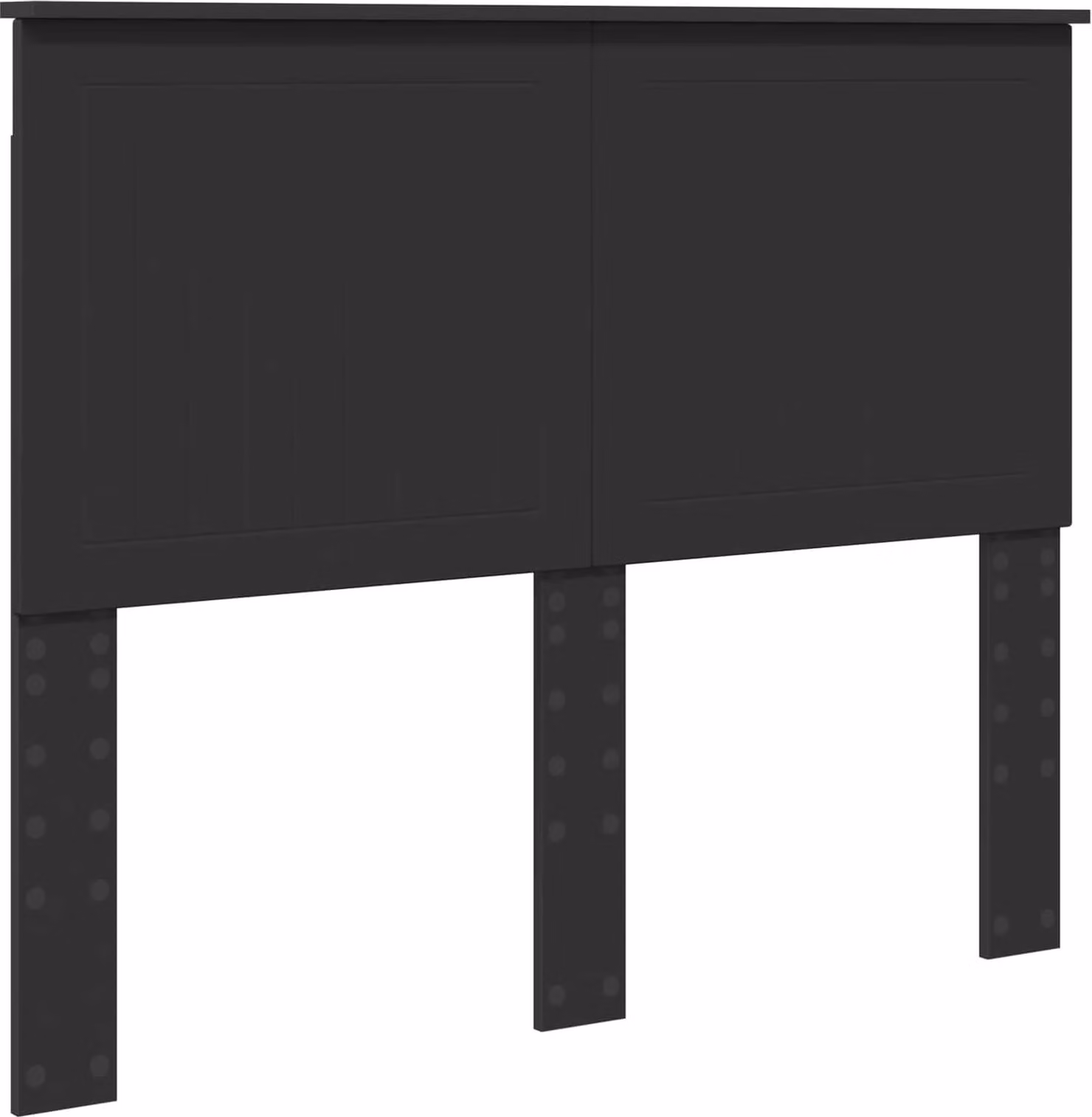 Testiera con testiera Rovere Nero 135 cm Legno multistrato