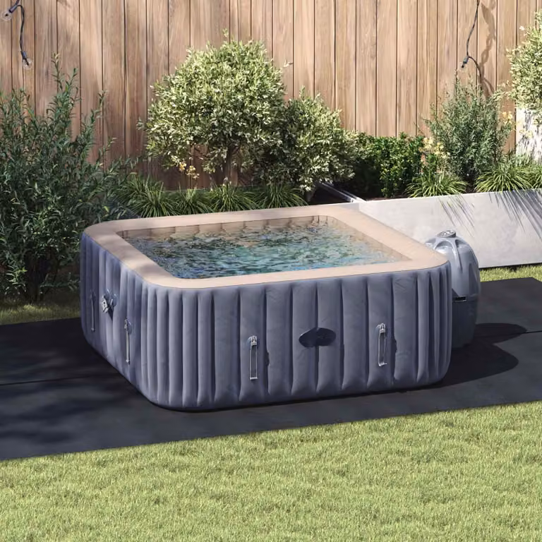 vidaXL Telo per Fondo Piscina 420 x 220 x 0,1 cm Rettangolare Nero
