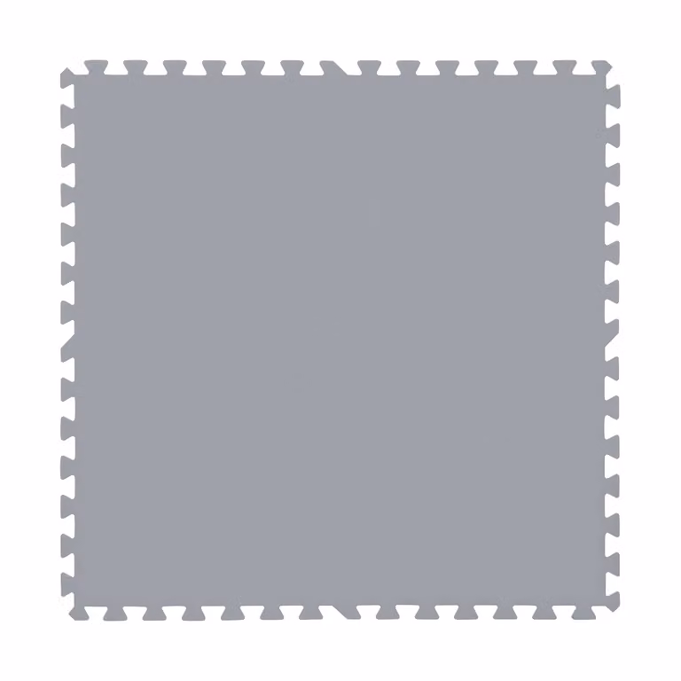 Bestway Tappeto Sotto Piscina Componibile Grigio Set da 9 Pezzi 78x78 cm