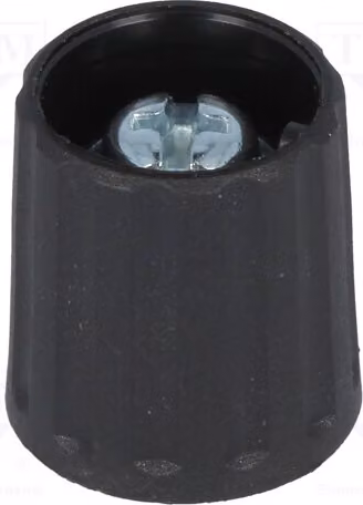 1 x Manopola rotante, diametro: 15 mm, nera, diametro albero: 6 mm, temperatura di esercizio: -20 ÷ 70 °C, codice prodotto: 2615603. Manopole rotanti per valvole