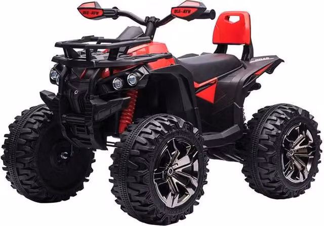 QUAD PER BAMBINI ELETTRICO 12V CON FARI FUNZIONANTI E PEDALE ETÀ 3-5 ANNI