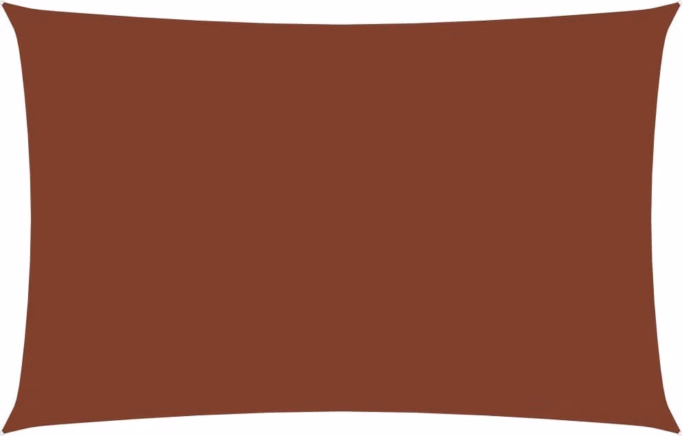 The Living Store Tenda da sole in tessuto Oxford rettangolare 2x5 m rosso terracotta