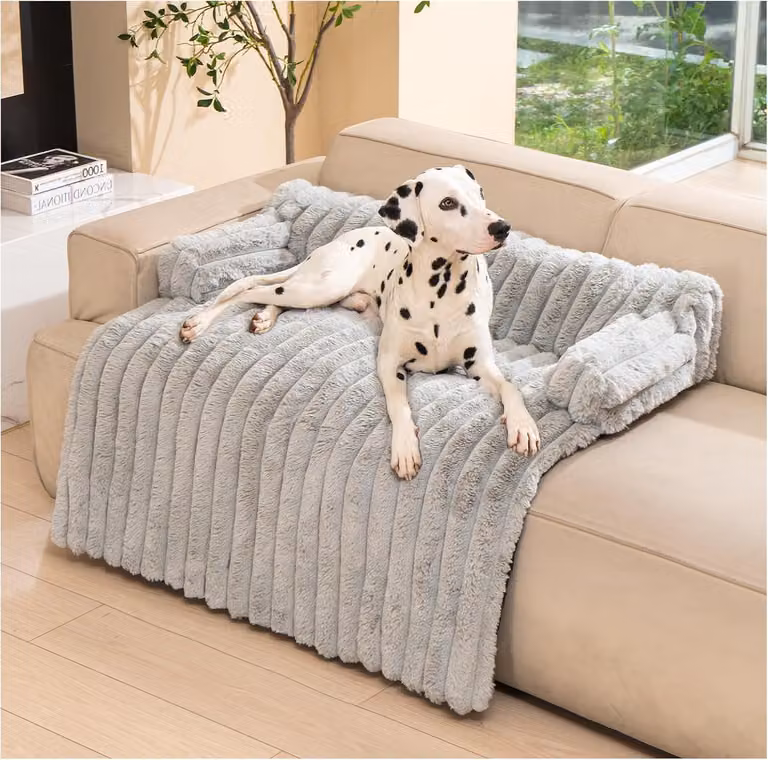 Cuccia rilassante per cani - Tappetino morbido per cani - Coperta per divano e protezione per cani e gatti di taglia media - Lavabile