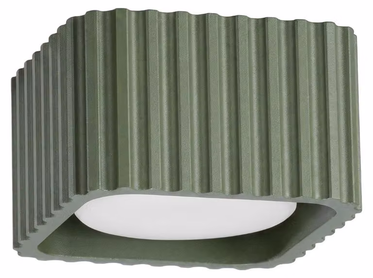 Plafoniera RIFF 1 verde oliva Gx53 1xGx53 10W alluminio 6x10x10cm Sollux Lighting