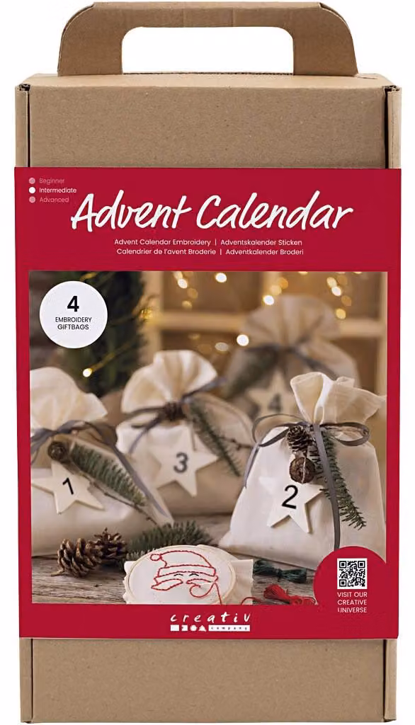 Creativ Company Calendario dell'Avvento ricamo regali creativi Natale