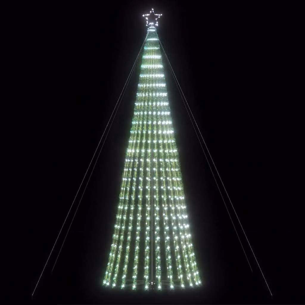 Albero di Natale con 1028 LED vidaXL, colore verde con luci bianco freddo, Altezza: 403 cm
