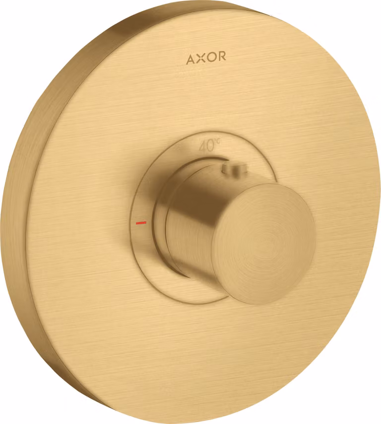 hansgrohe AXOR Starck ShowerSelect Thermostat de douche à débit élevé rond encastré, 36721250, 36721250