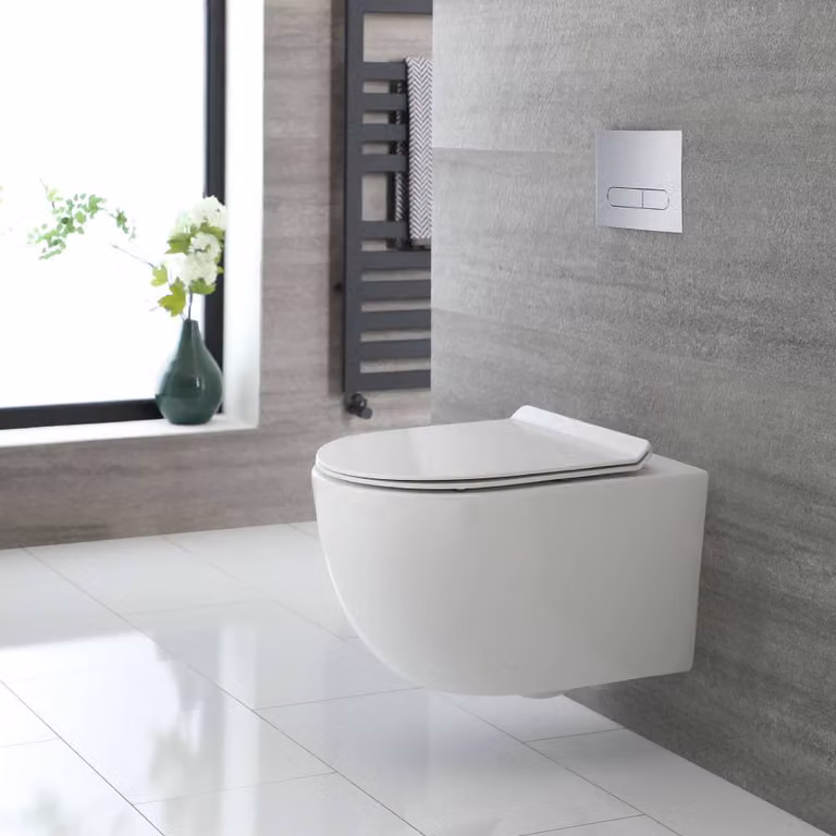 Sanitario Wc Sospeso Senza Brida Soft-Close - Otterton