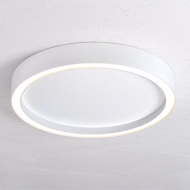BOPP Plafoniera a LED Aura, dimmerabile, Bianco / Opale, Soggiorno / Sala da pranzo, Alluminio, Moderno, Plafoniera LED