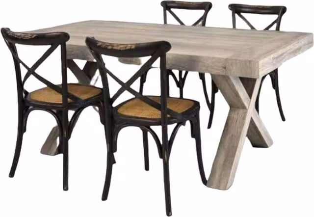 Tavolo rettangolare allungabile in legno rovere color marrone Mobili 2G L: 180 cm, P: 90 cm – 1