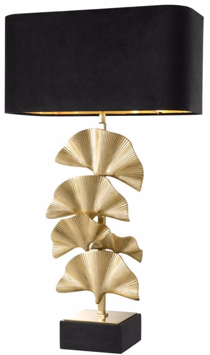 Casa Padrino: lampada da tavolo in ottone con base in granito - Collezione Designer
