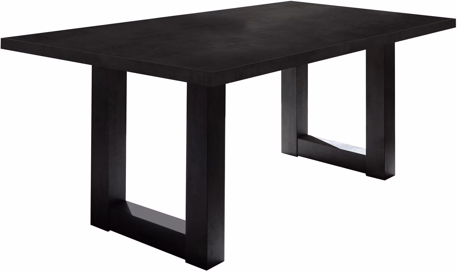 Tavolo da pranzo Eila 8 180 x 90 x 75 Tavolo da pranzo in acciaio nero 13383-180