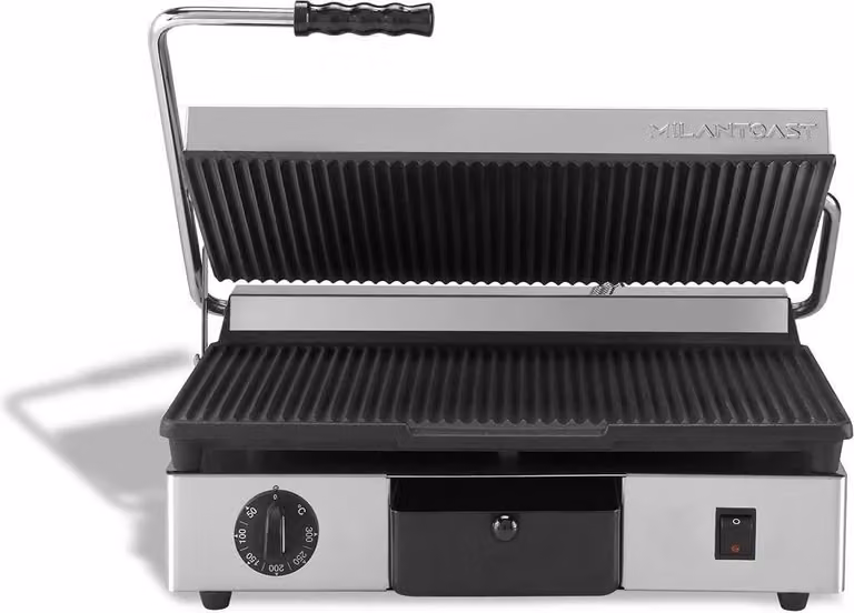 MILANTOAST-Grande piastra in ghisa nervata 220-240 V 50/60 Hz 2,7 kW