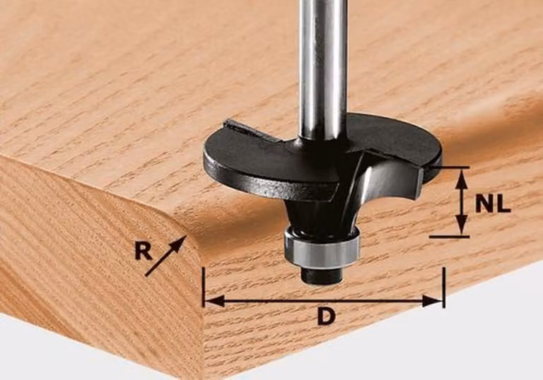 FESTOOL Fresa per profili Raggio HW S8 D42/R6 KL - USCITA