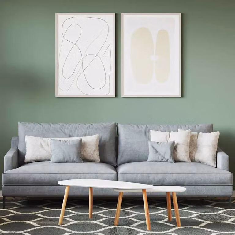 vidaXL Pittura murale Verde