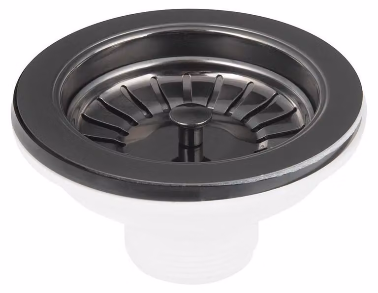 Lavabo uscita in acciaio inox 6/4", canna di fucile