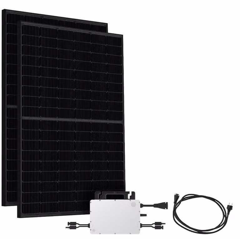 Centrale solare da balcone da 830W - Sistema di energia solare - Cavo da 15 metri - Pannello solare monobocciale bifacciale