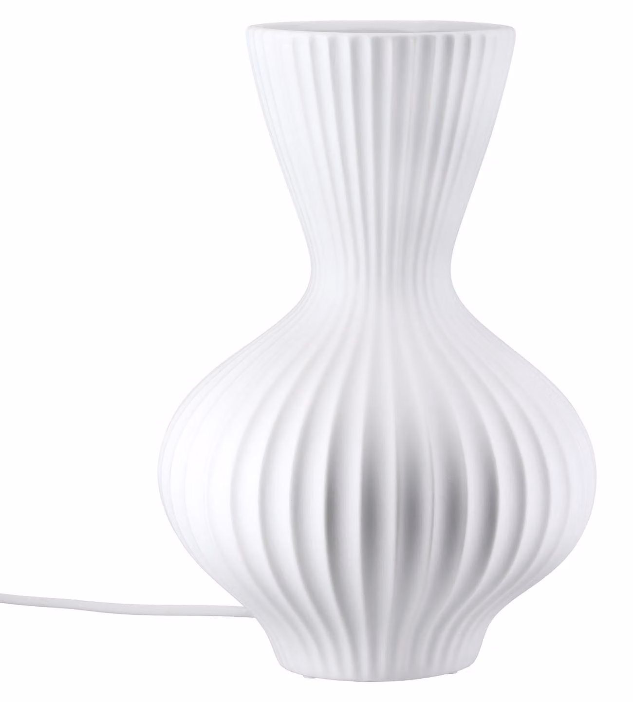 Gilde Tischleuchte, Greta, Porzellan, weiß, VE 1, D. 20 cm Höhe: 29.50 cm Durchmesser: 20.00 cm 57809