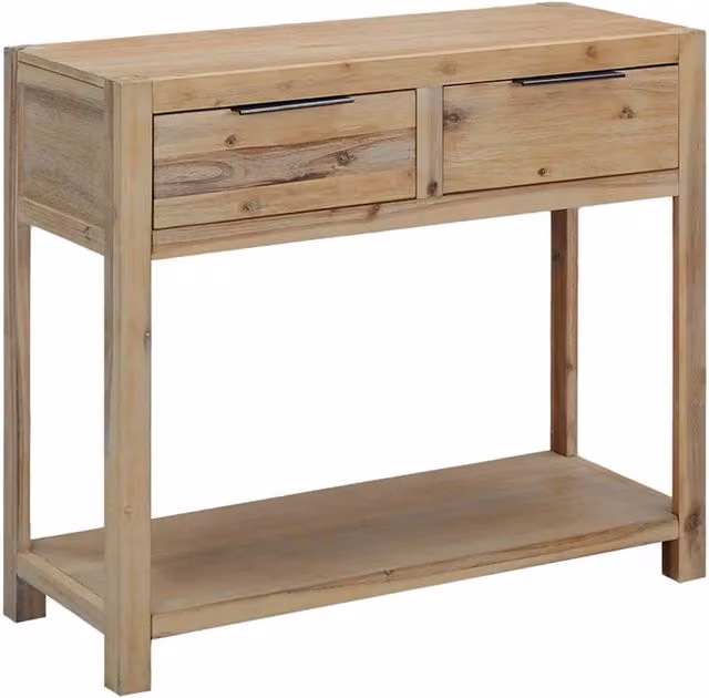 Tavolo Consolle 82x33x73 cm in Legno Massello di Acacia