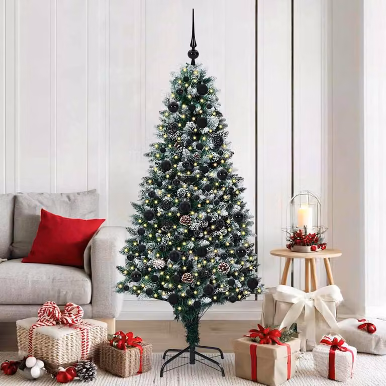 Maison Exclusive - Albero di Natale artificiale con 300 LED e supporto verde 180 cm