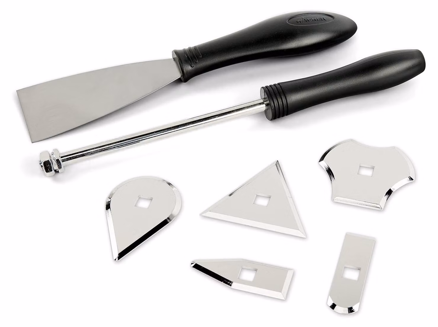 Set professionale Wagner Pro per raschiare la vernice, compatibile con le pistole termiche FURNO, completo di 5 lame