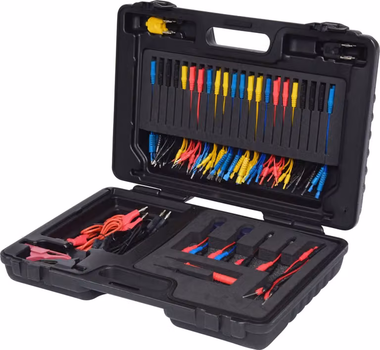 KS TOOLS 12/24V Set di cavi di misura e test diagnostici Master 92 pezzi - 150.0950