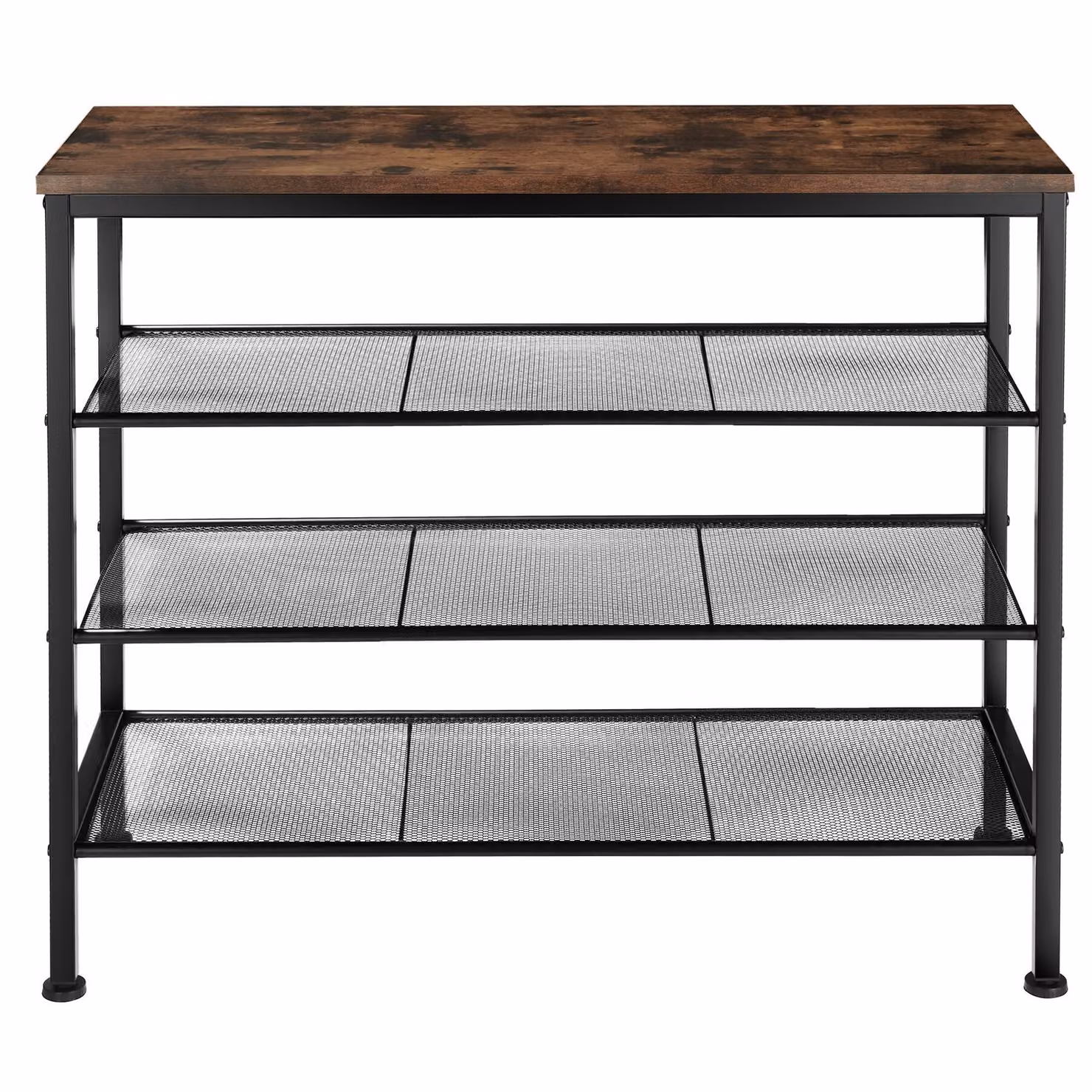 Scarpiera Newport tectake in stile industriale, colore marrone, L 80,5 x P 30,5 x H 72,5 cm – 3