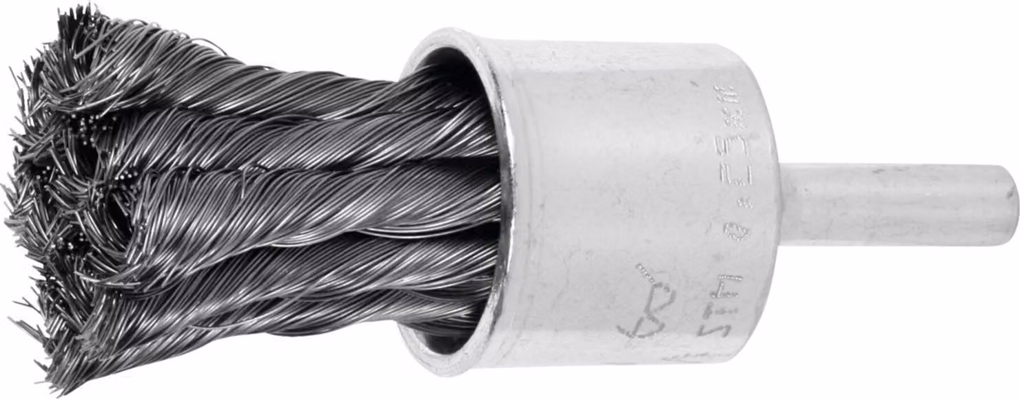 Lessmann Spazzola a setole intrecciate Filo di acciaio, ⌀ spazzola x spessore setole: 22X0,25 mm