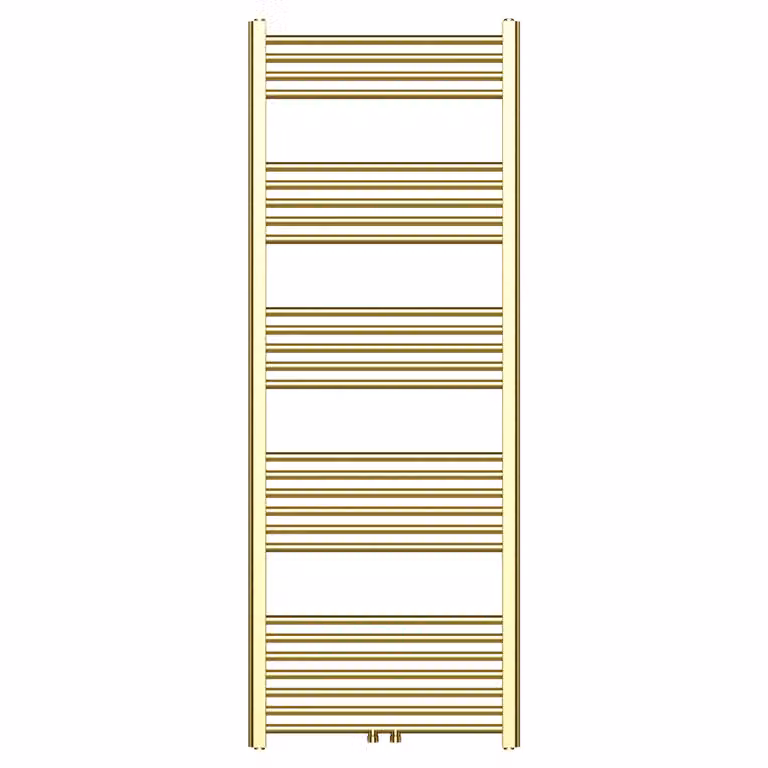 Radiatore per asciugamani con attacco centrale in oro spazzolato - 1600x600 mm, 557 Watt
