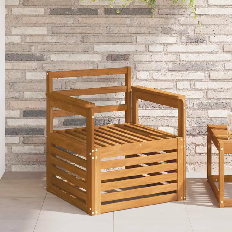 Set di divani da esterno moderni vidaXL in legno di acacia massello marrone