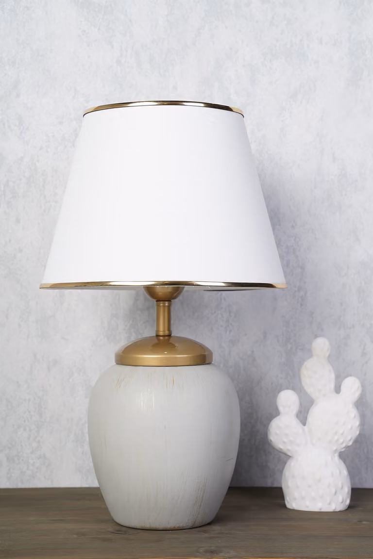 Opviq, YL206, lampada da tavolo, STRUTTURA IN METALLO, grigio, 30 x 30 x 50 cm