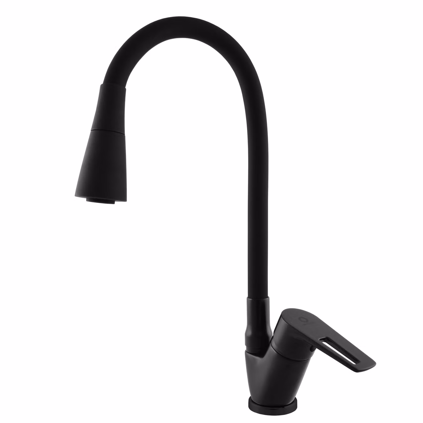 RAV Slezák Slezák Rav CO206/13CMAT Miscelatore per lavello con braccio flessibile con doccia, nero opaco Colore: nero opaco, Dimensione: 3/8''