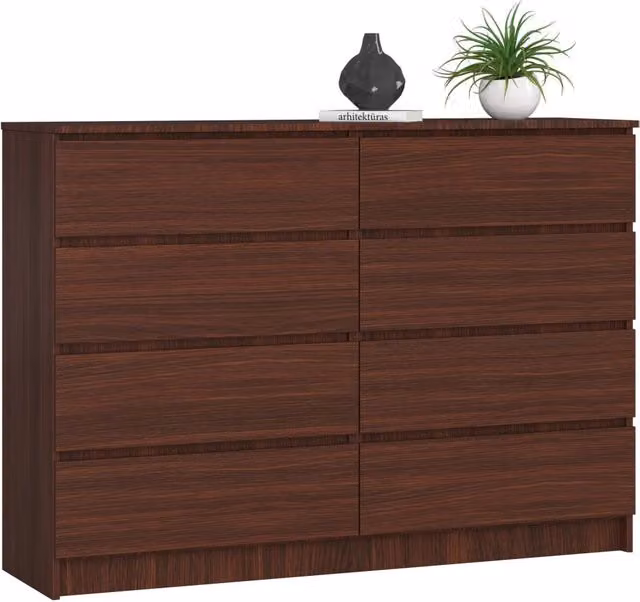 Cassettiera AKORD K140 Wengé 138 cm 8 cassetti 138x40x99 cm